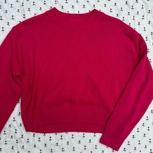 Pink cropped sweater